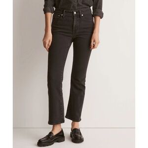 NWT Madewell Tall Kick Out Crop Jeans Starkey Wash with Stretch Size 30 Tall